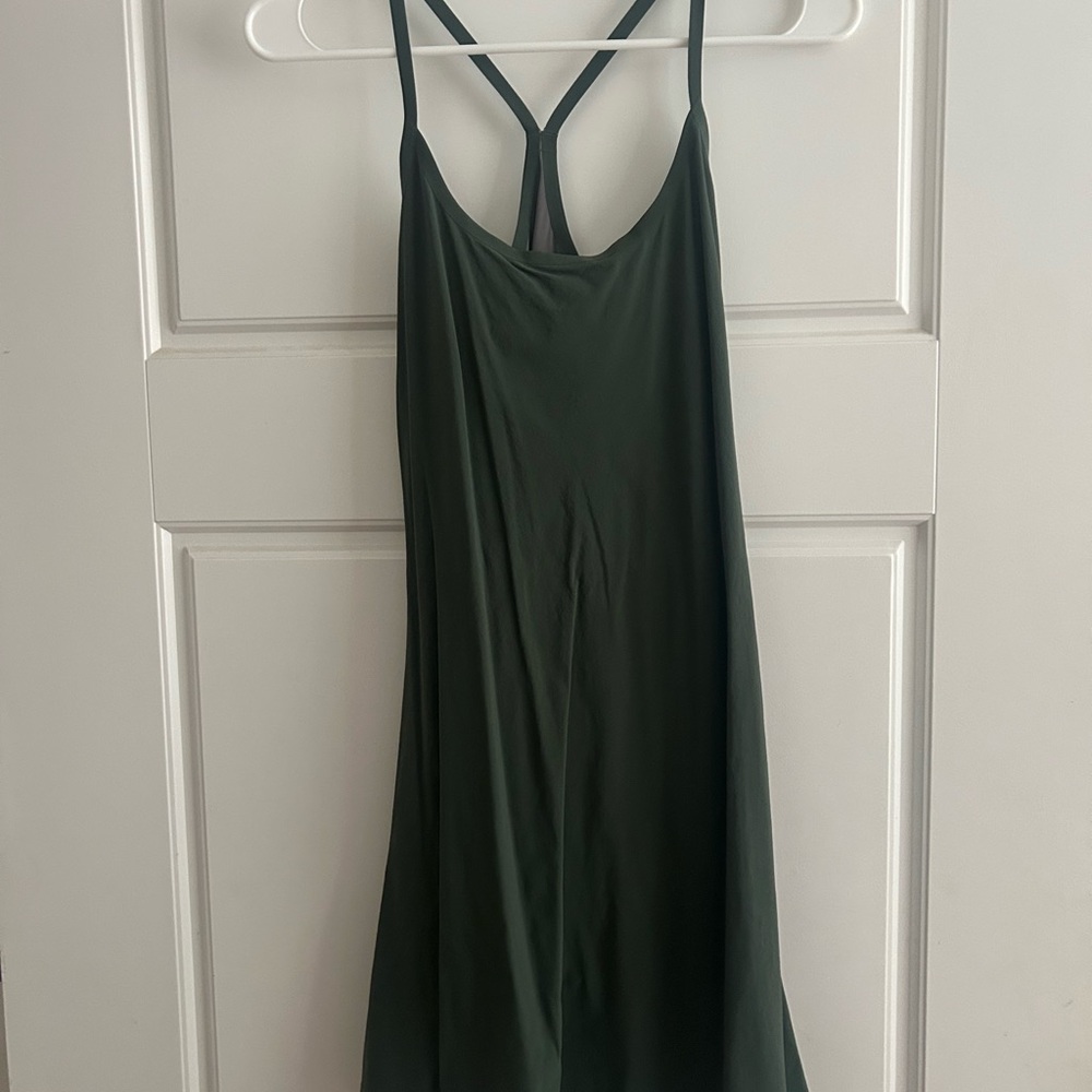 Outdoor Voices Forest Green Strappy Dress